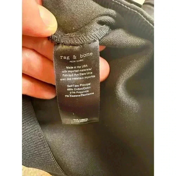 Rag&Bone Black Simone High Waisted Skinny Pants Capsule Minimalist Size 6 - Picture 10 of 11